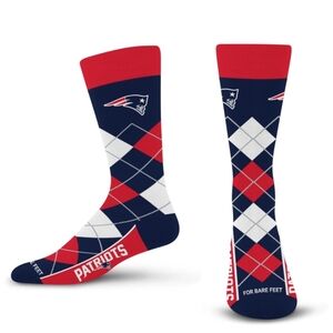 For Bare Feet Patriots Argyle Remix Socks - Red, White, Blue